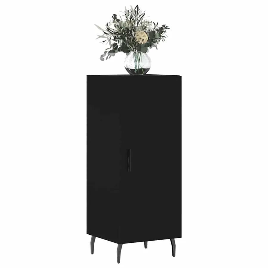 Buffet Noir 34,5x34x90 cm Bois d'ingénierie - 3