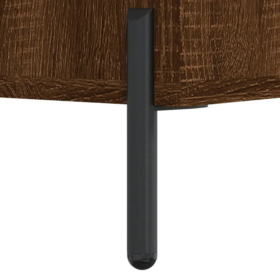 Buffet Chêne marron 34,5x34x90 cm Bois d'ingénierie - 11