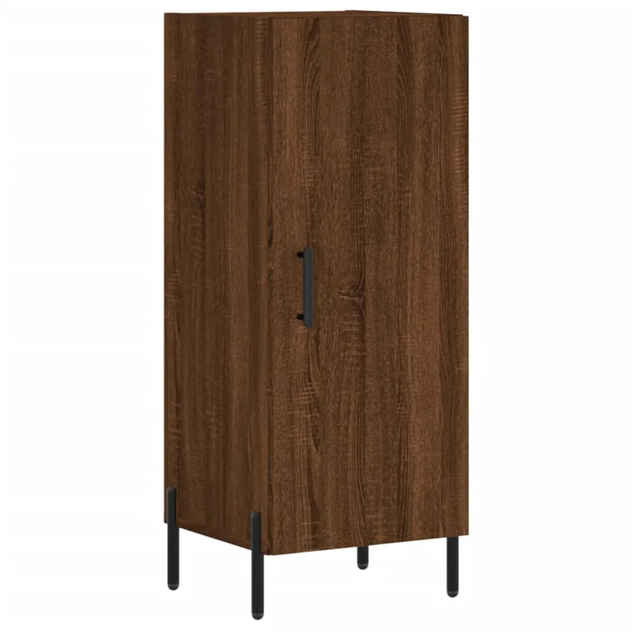 Buffet Chêne marron 34,5x34x90 cm Bois d'ingénierie - 2