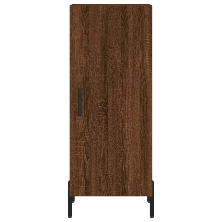 Buffet Chêne marron 34,5x34x90 cm Bois d'ingénierie - 6