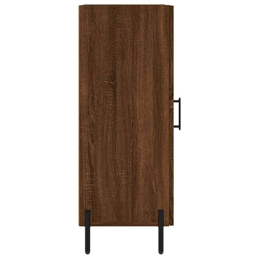 Buffet Chêne marron 34,5x34x90 cm Bois d'ingénierie - 7