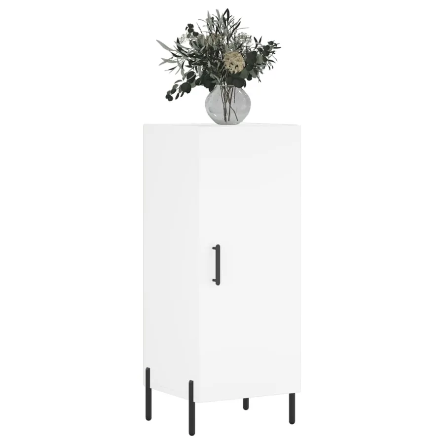 Buffet blanc 34,5x34x90 cm bois d'ingénierie - 3