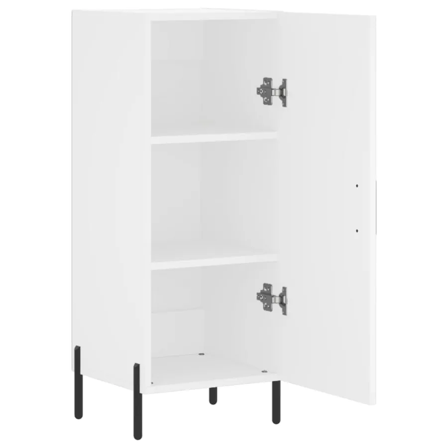 Buffet blanc 34,5x34x90 cm bois d'ingénierie - 5