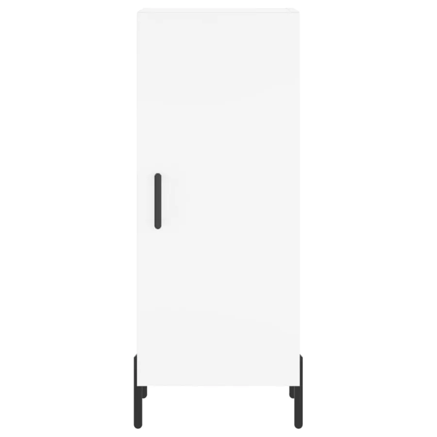 Buffet blanc 34,5x34x90 cm bois d'ingénierie - 6
