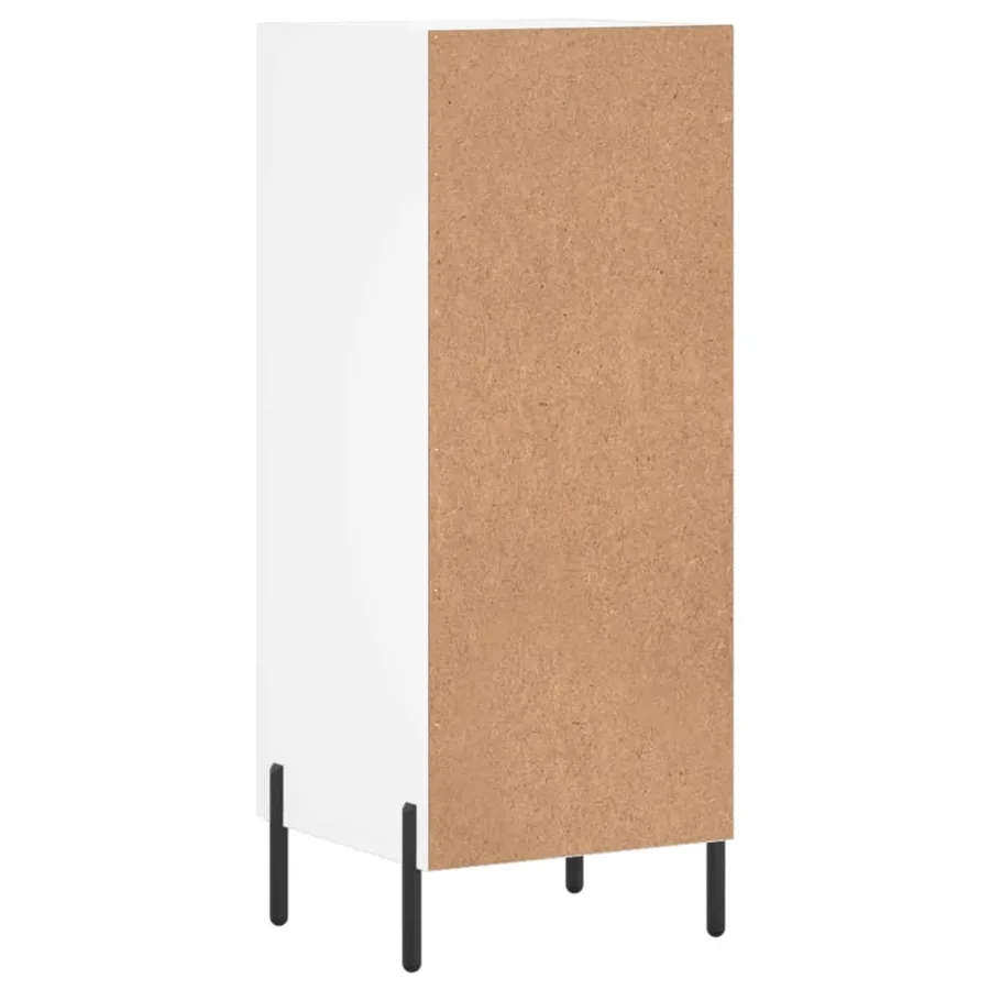 Buffet blanc 34,5x34x90 cm bois d'ingénierie - 8