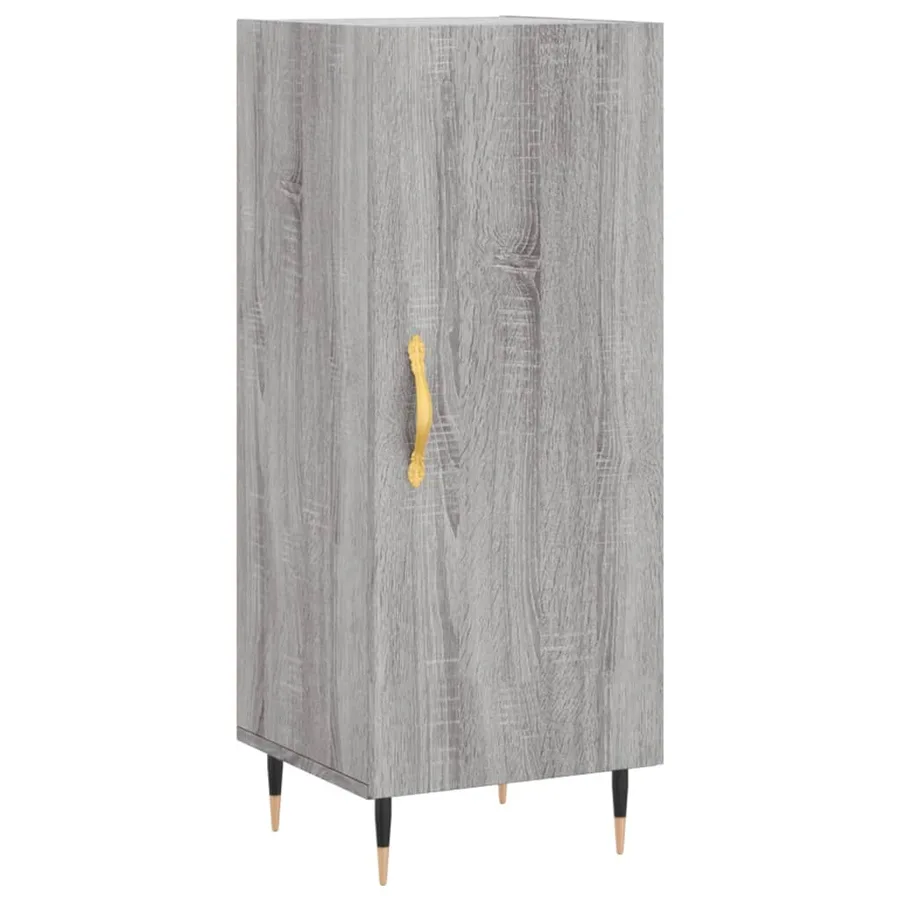 Buffet Sonoma gris 34,5x34x90 cm Bois d'ingénierie - 2