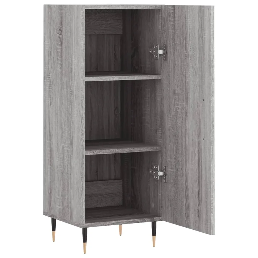 Buffet Sonoma gris 34,5x34x90 cm Bois d'ingénierie - 5
