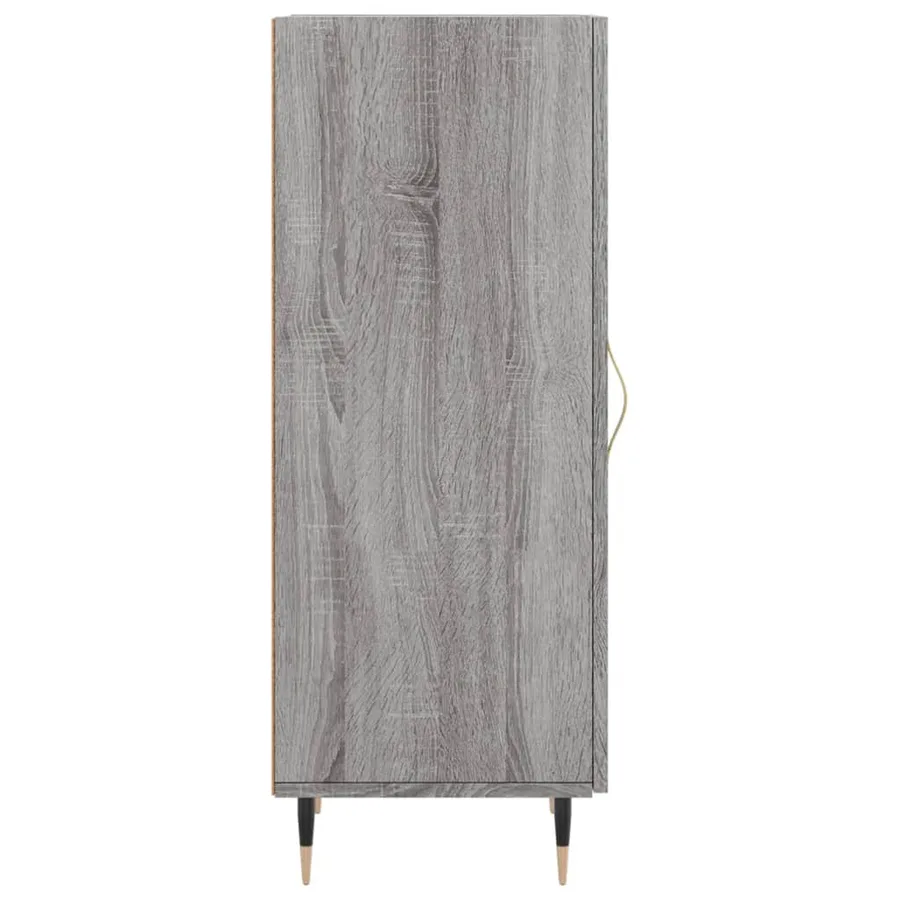 Buffet Sonoma gris 34,5x34x90 cm Bois d'ingénierie - 7