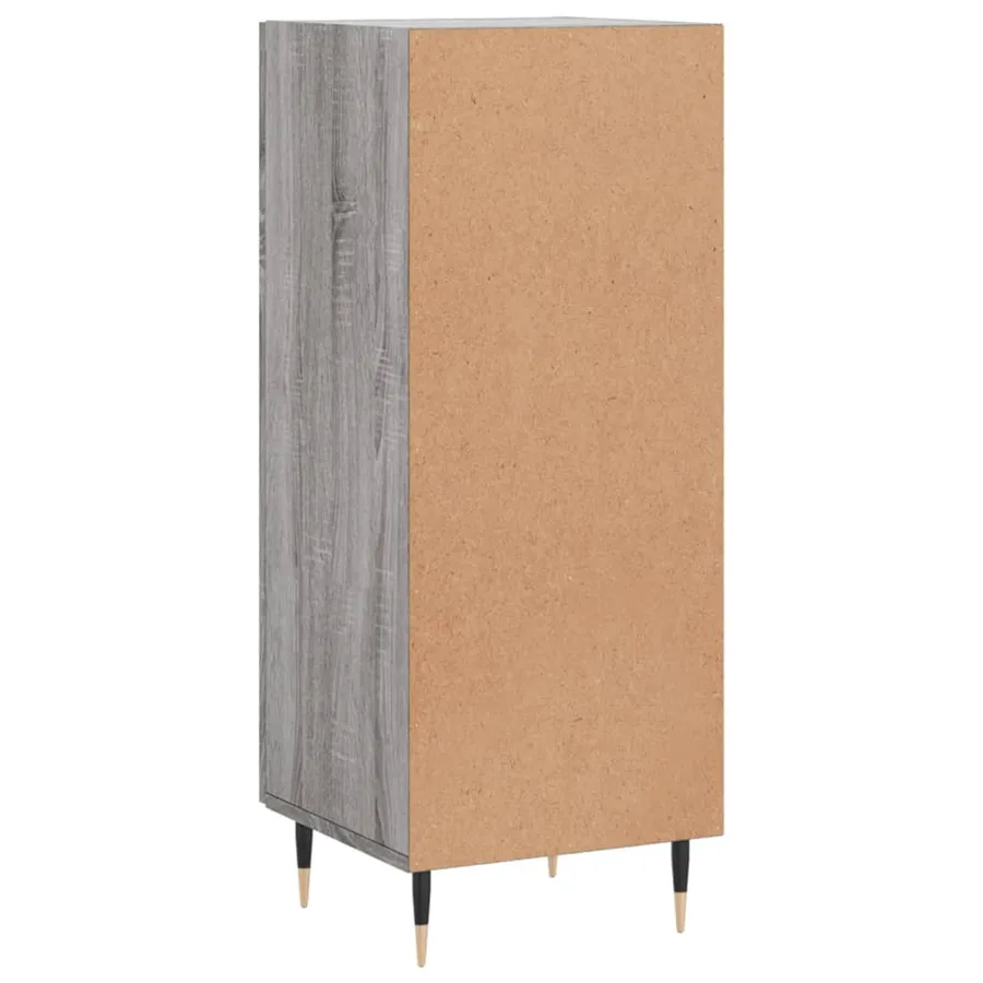 Buffet Sonoma gris 34,5x34x90 cm Bois d'ingénierie - 8