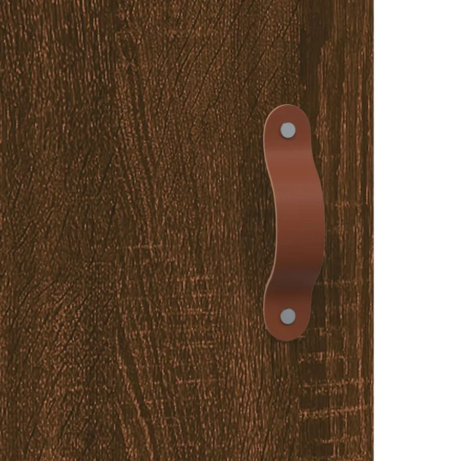Buffet Chêne marron 34,5x34x90 cm Bois d'ingénierie - 10
