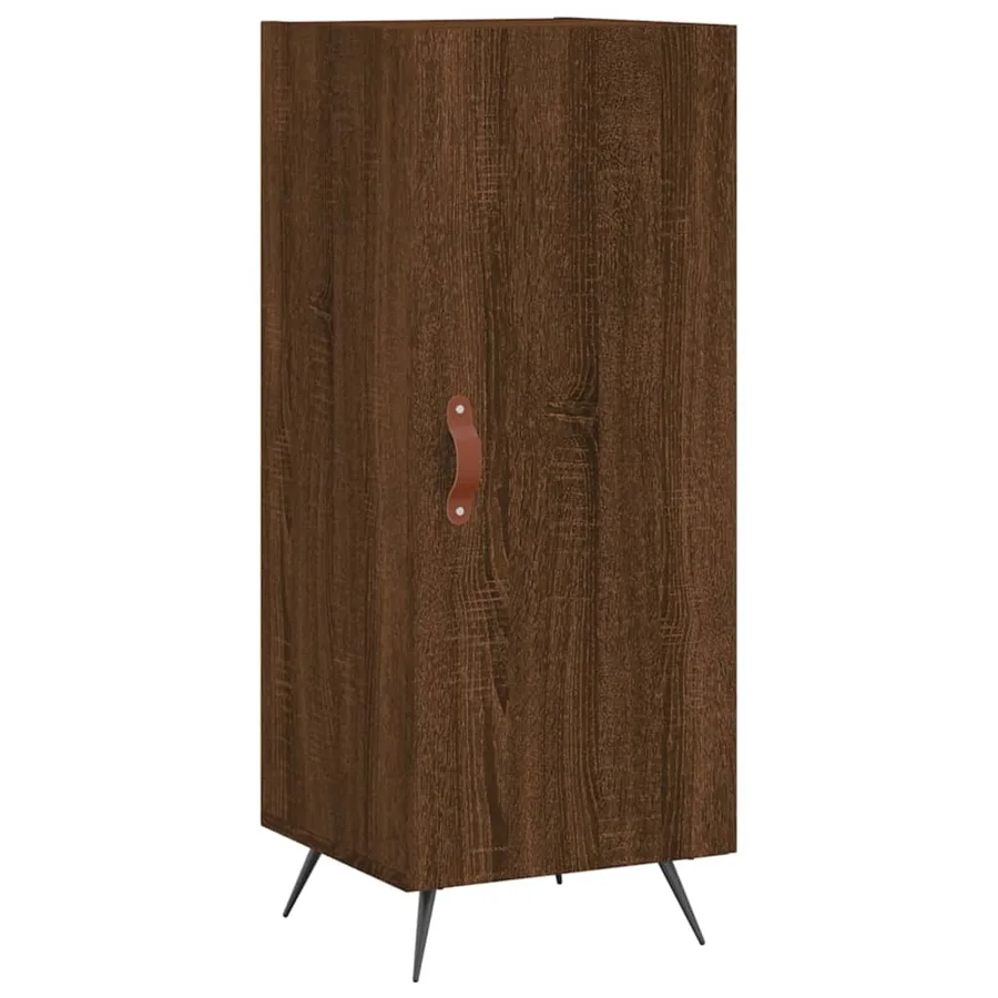 Buffet Chêne marron 34,5x34x90 cm Bois d'ingénierie - 2