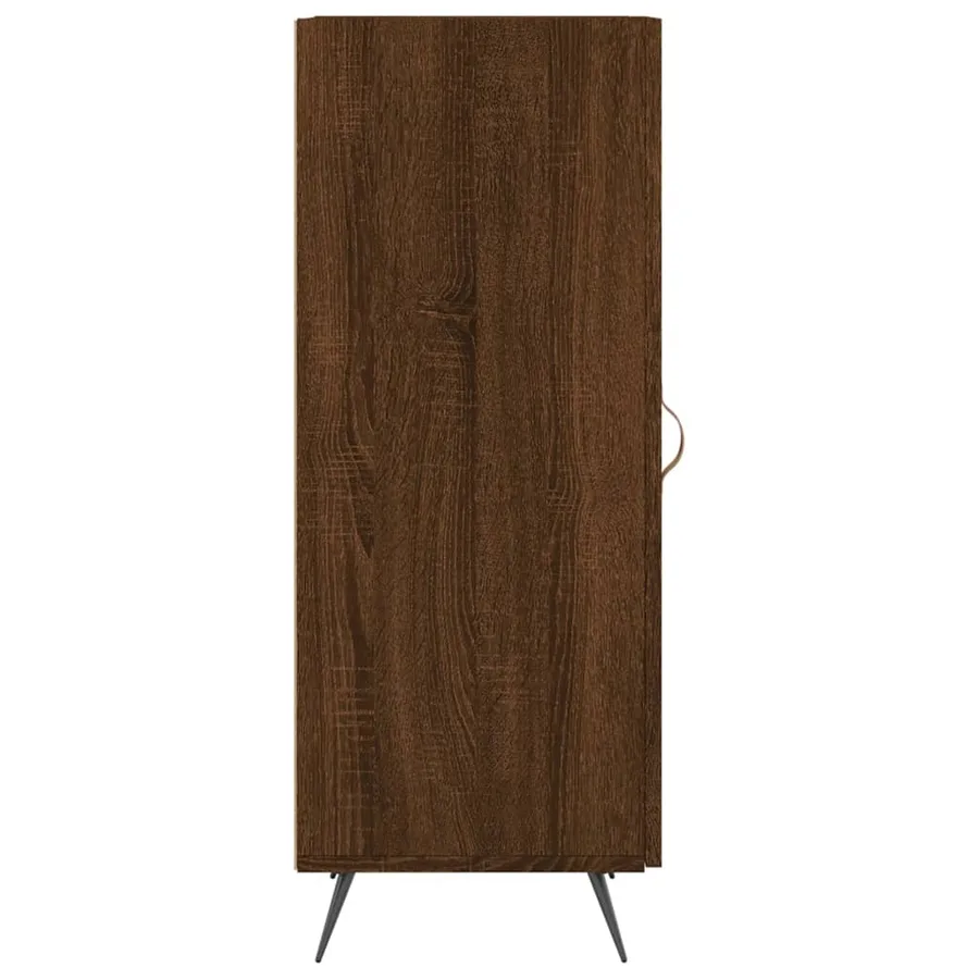 Buffet Chêne marron 34,5x34x90 cm Bois d'ingénierie - 7