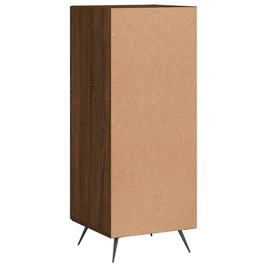 Buffet Chêne marron 34,5x34x90 cm Bois d'ingénierie - 8