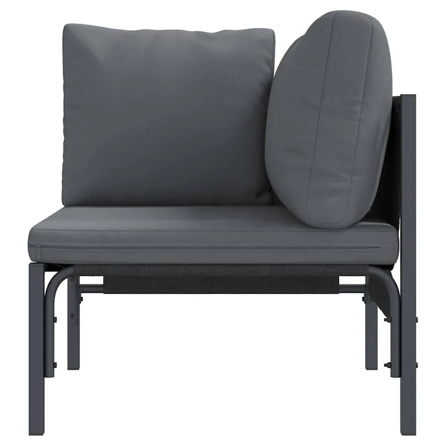 Mobilier de jardin Anthracite 80 x 80 x 71 cm Acier - 5