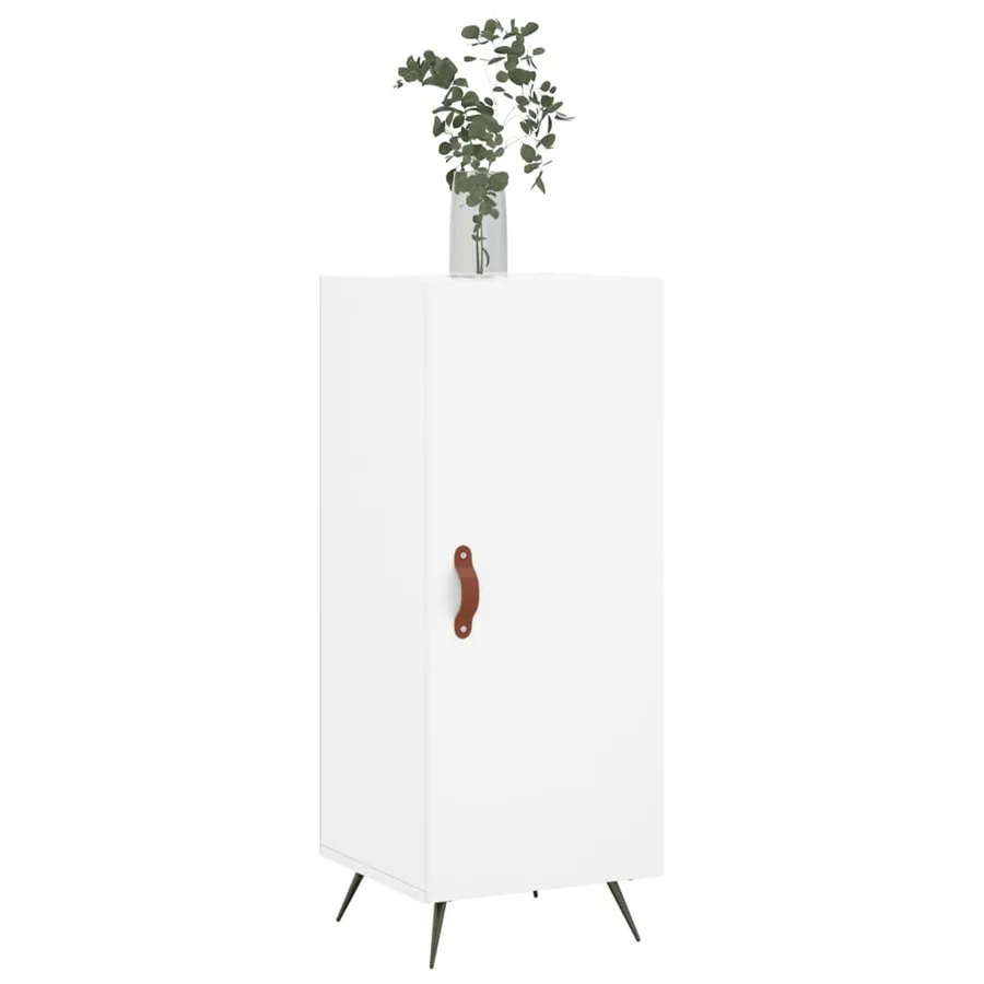 Buffet blanc 34,5x34x90 cm bois d'ingénierie - 3