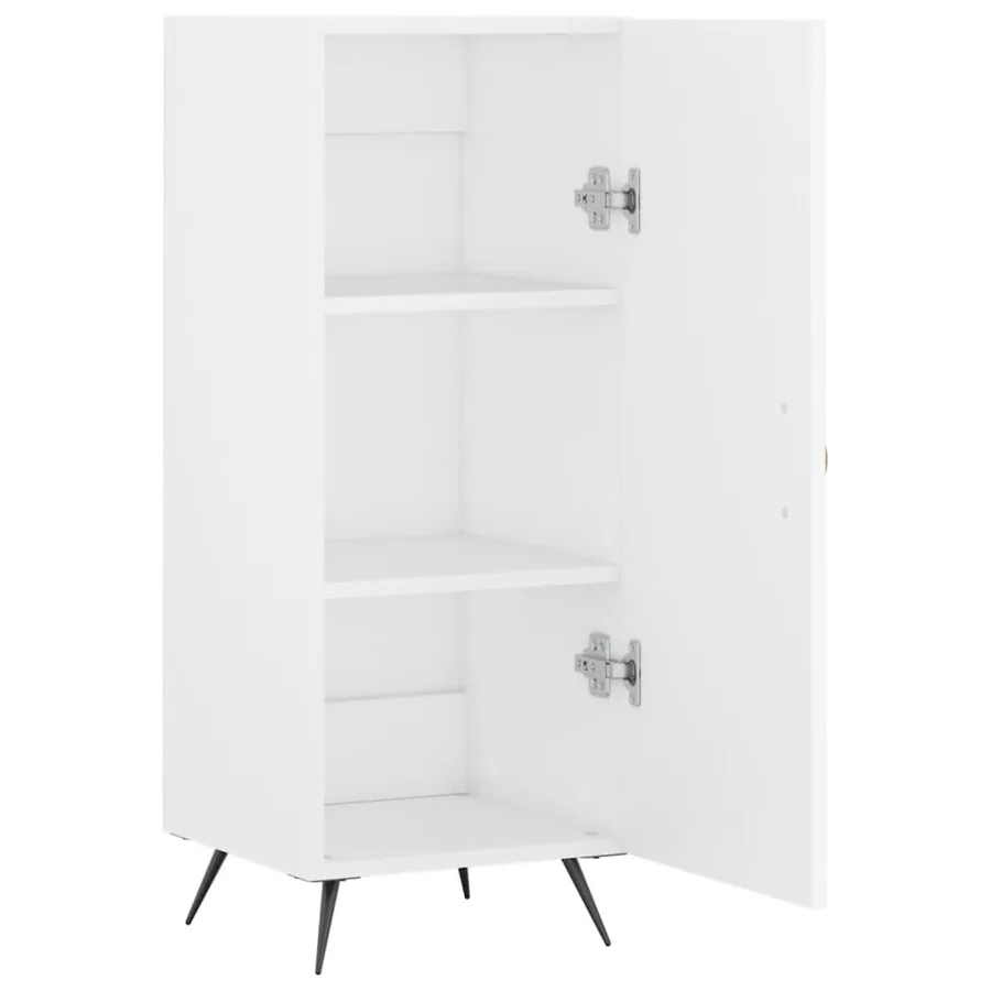 Buffet blanc 34,5x34x90 cm bois d'ingénierie - 5