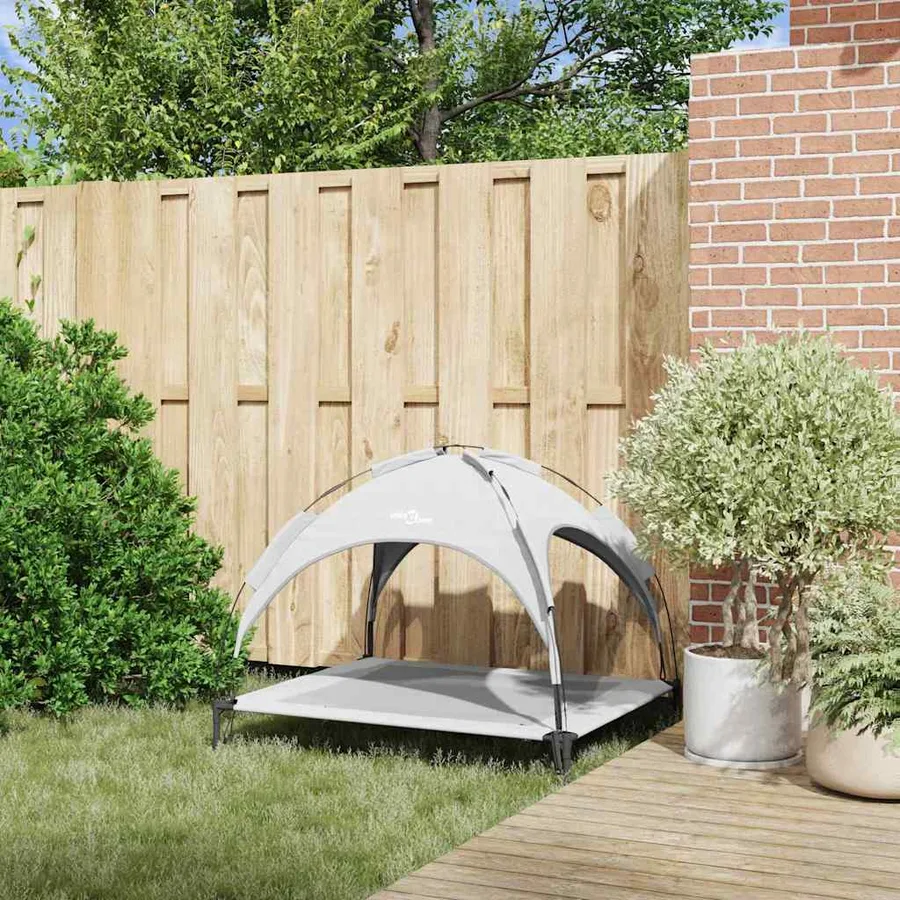 Lit pour Chien Gris Argenté 104 x 86 x 84,5 cm Acier - 3