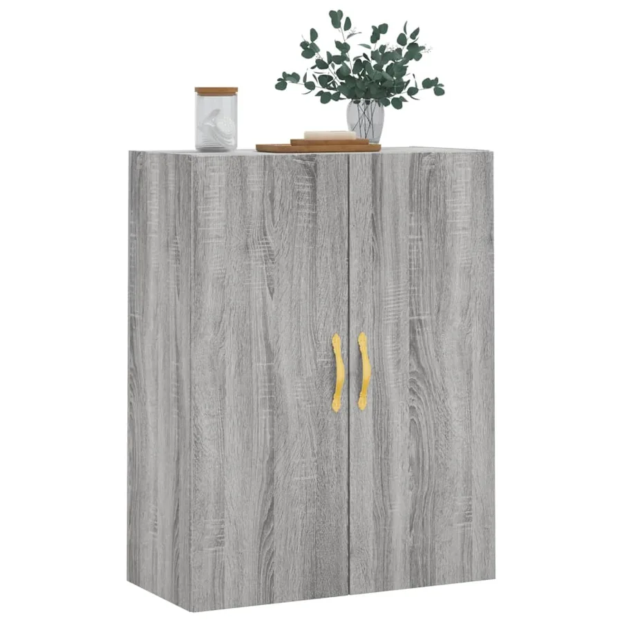Armoire murale sonoma gris 69,5x34x90 cm - 4
