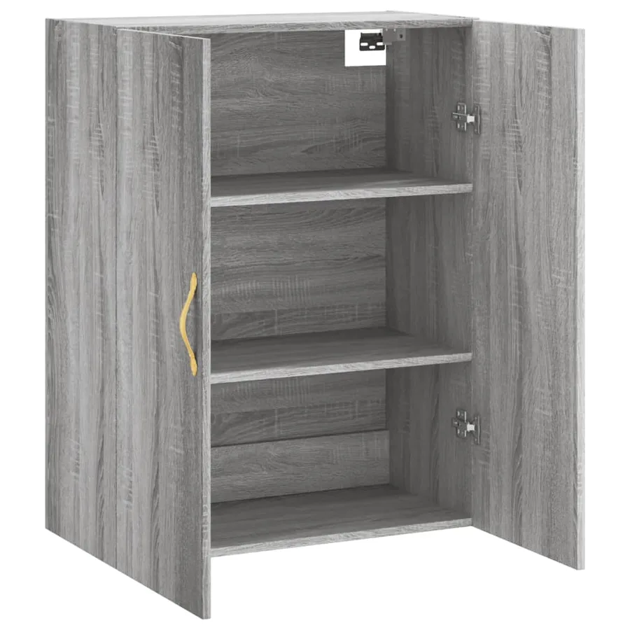 Armoire murale sonoma gris 69,5x34x90 cm - 6