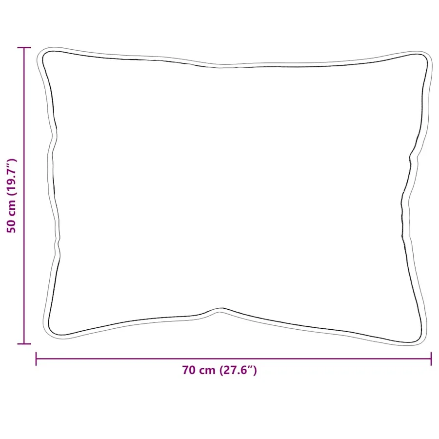 Oreiller avec oreiller 2 pcs Blanc 71 x 51 x 20 cm Polyester - 10