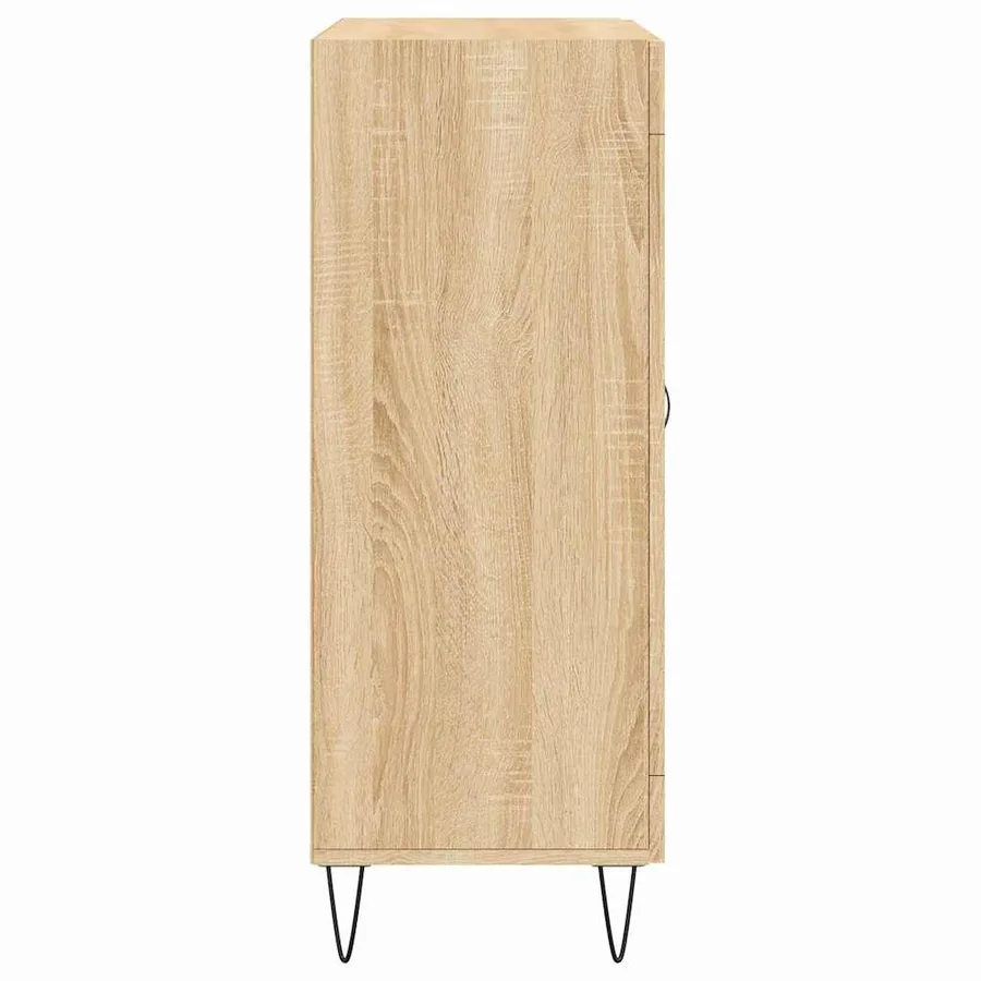 Buffet chêne sonoma 69,5x34x90 cm bois d'ingénierie - 6