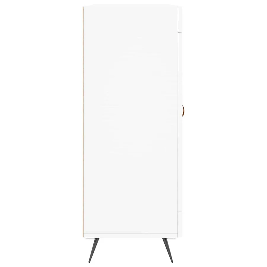 Buffet blanc 69,5x34x90 cm bois d'ingénierie - 7