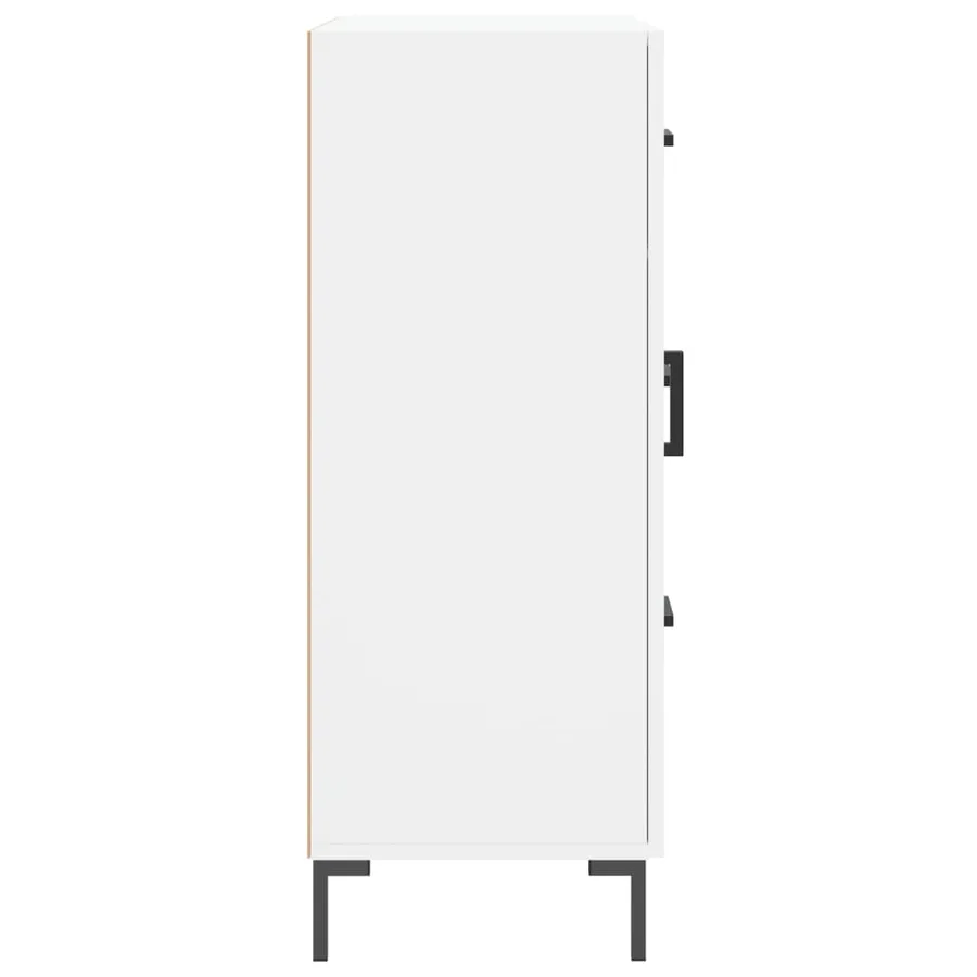 Buffet blanc 69,5x34x90 cm bois d'ingénierie - 7