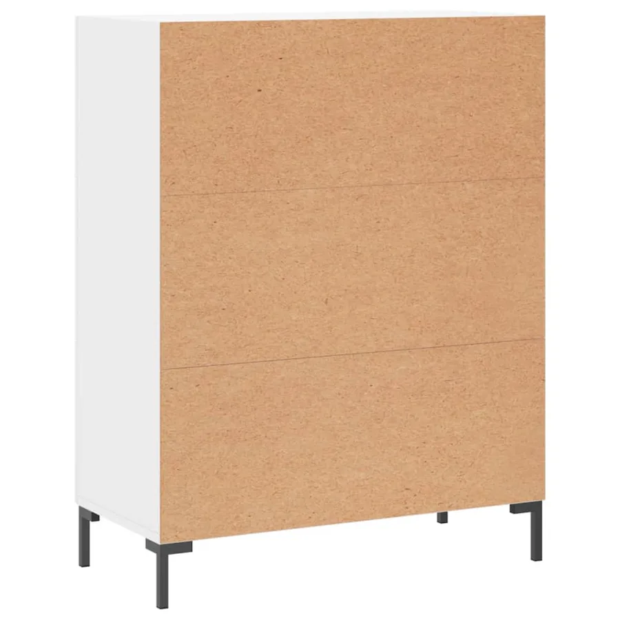 Buffet blanc 69,5x34x90 cm bois d'ingénierie - 8