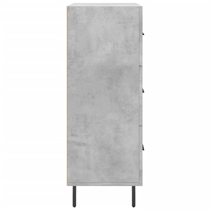 Buffet gris béton 69,5x34x90 cm bois d'ingénierie - 7