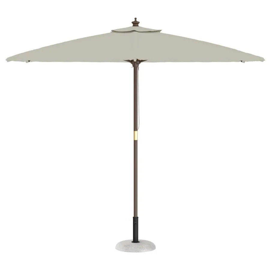 Pied de parasol 20,9kg Gris clair Béton Rond - 3