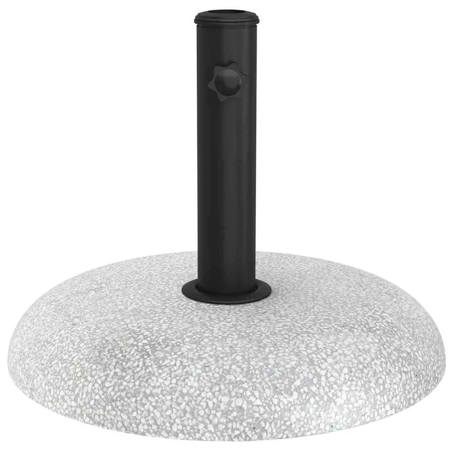 Pied de parasol 20,9kg Gris clair Béton Rond - 5