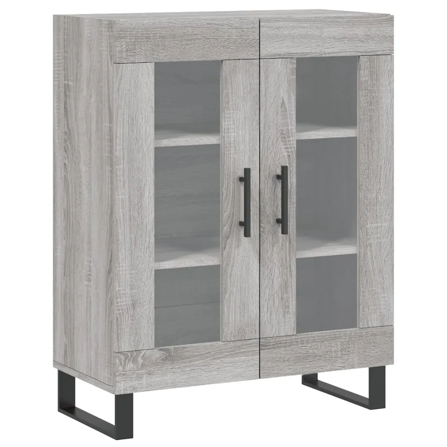 Buffet sonoma gris 69,5x34x90 cm bois d'ingénierie - 2