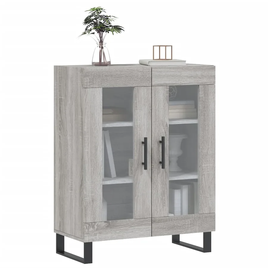 Buffet sonoma gris 69,5x34x90 cm bois d'ingénierie - 3