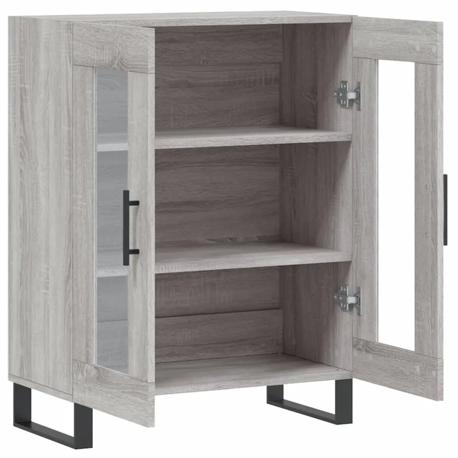 Buffet sonoma gris 69,5x34x90 cm bois d'ingénierie - 6