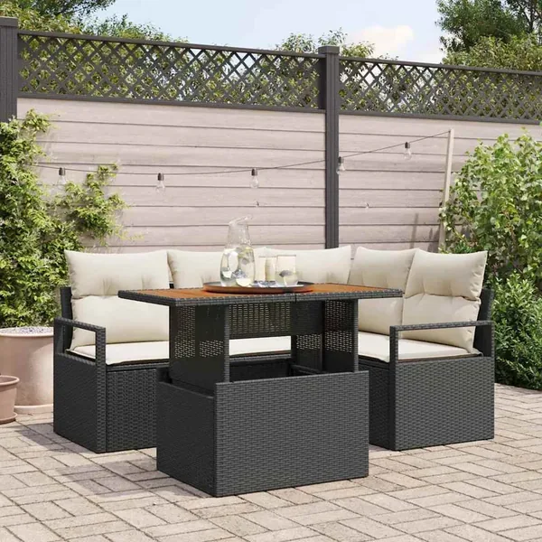 Ensemble de canapé de jardin 5 pc 4-Nombre de places
