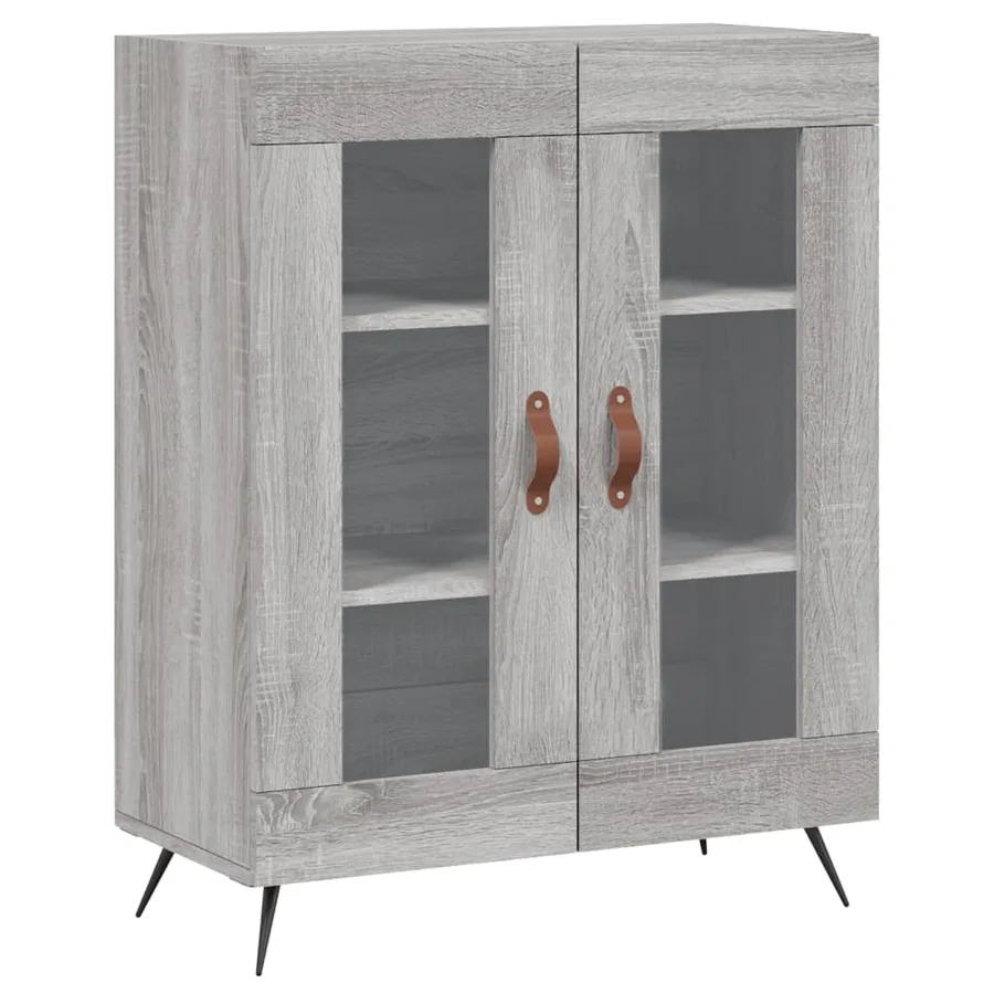Buffet sonoma gris 69,5x34x90 cm bois d'ingénierie - 2