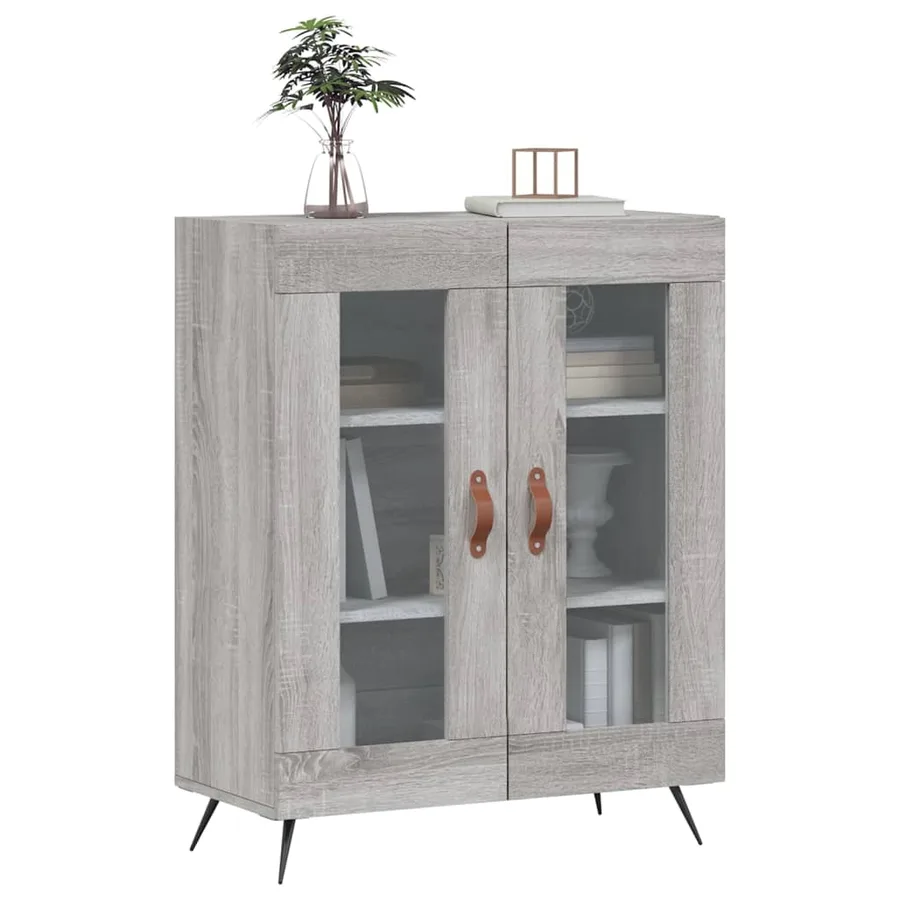 Buffet sonoma gris 69,5x34x90 cm bois d'ingénierie - 3