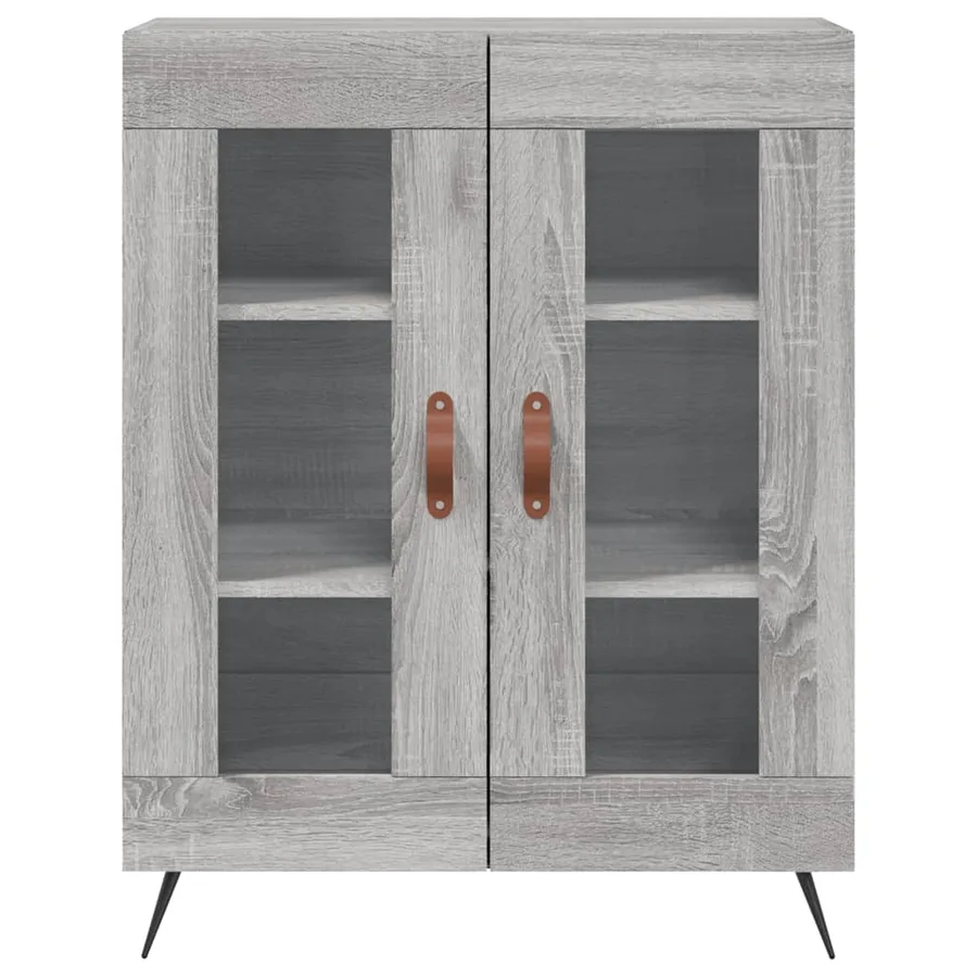Buffet sonoma gris 69,5x34x90 cm bois d'ingénierie - 5