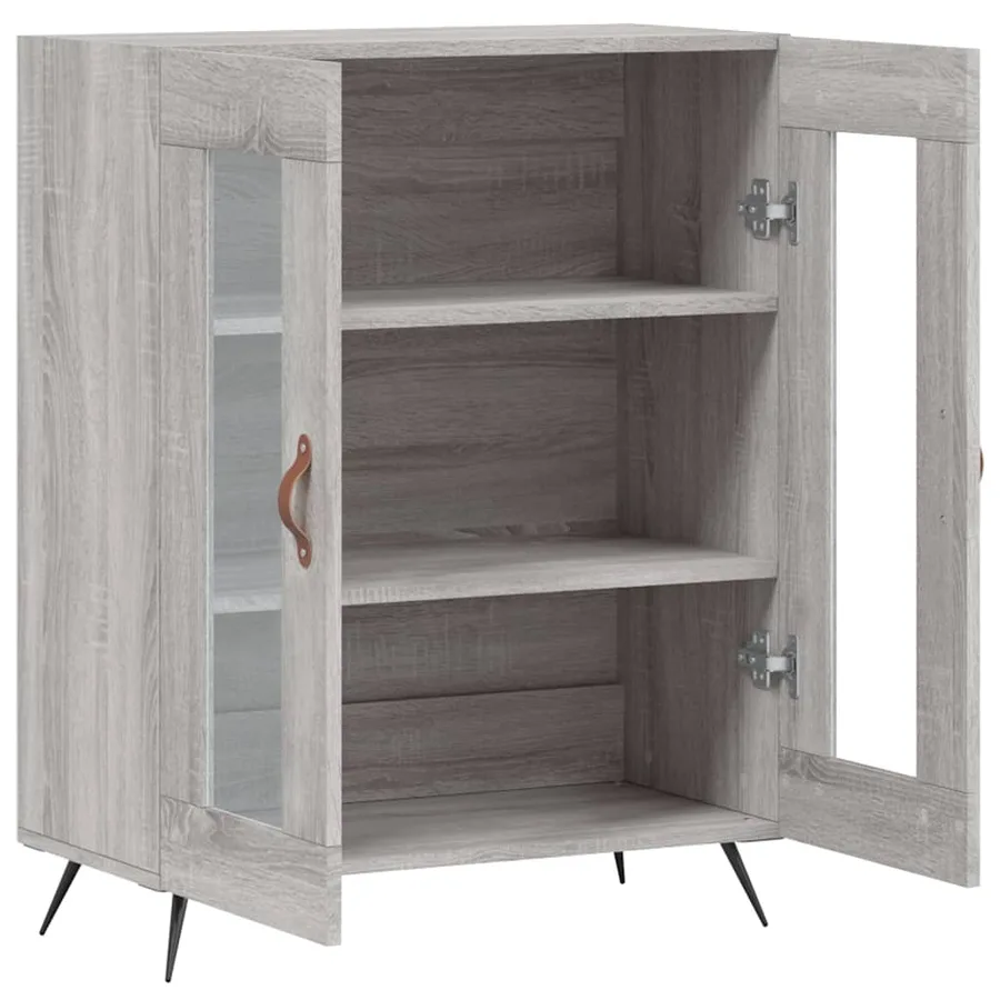 Buffet sonoma gris 69,5x34x90 cm bois d'ingénierie - 6