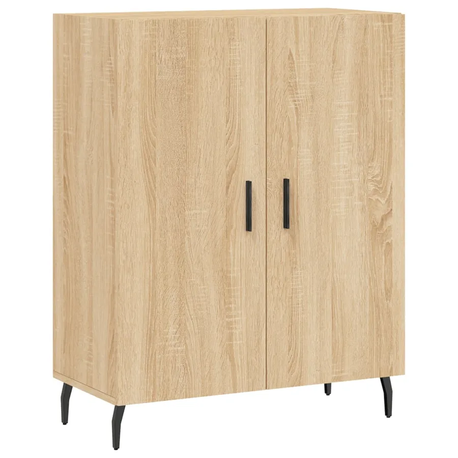 Buffet chêne sonoma 69,5x34x90 cm bois d'ingénierie - 2