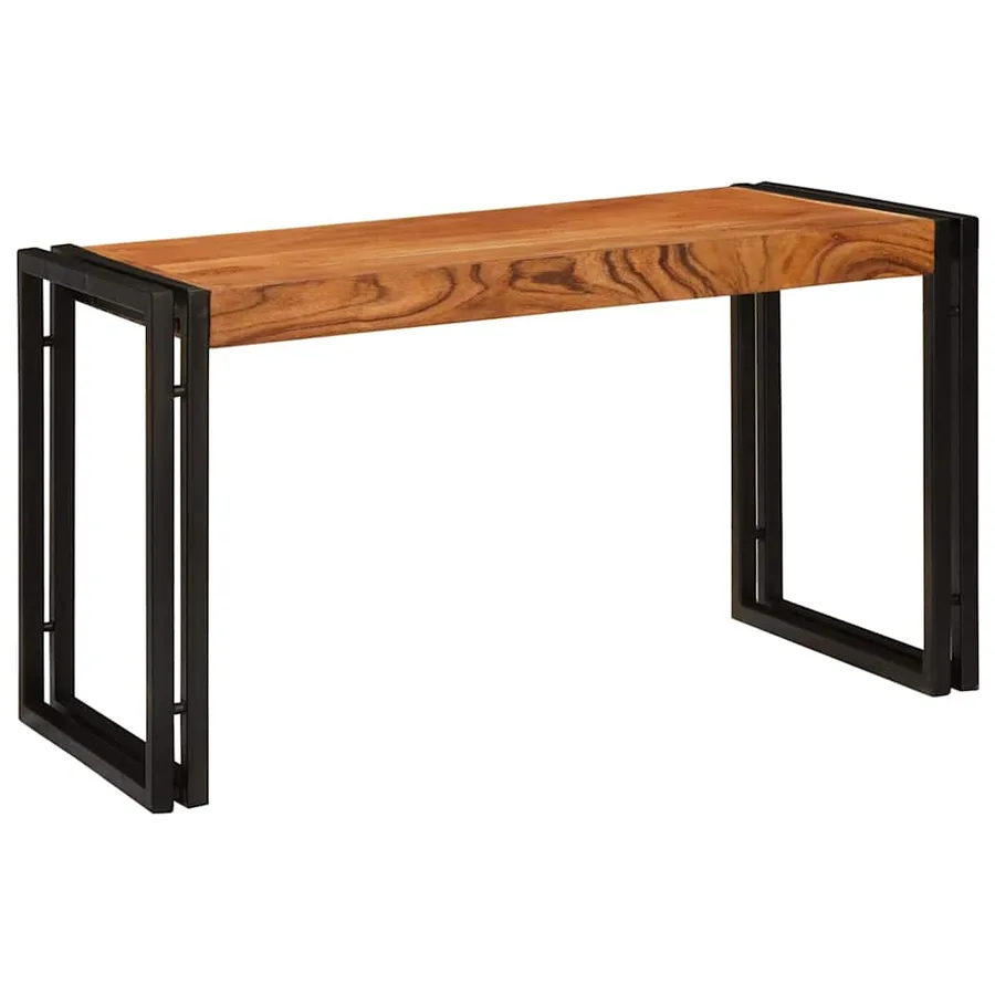 Table Gigogne 3 pcs Bois d'acacia massif et métal - 4