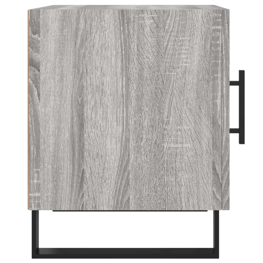 Tables de chevet 2 pcs sonoma gris 40x40x50cm bois d'ingénierie - 8