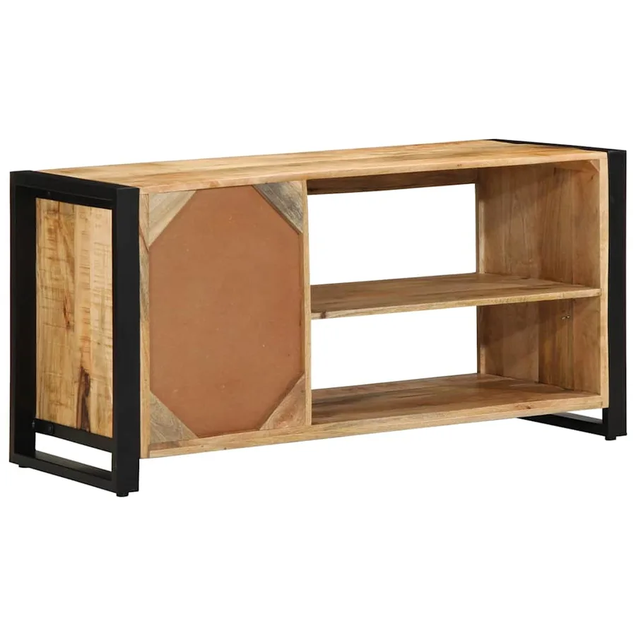 Banc à chaussures Marron Bois de manguier massif - 7