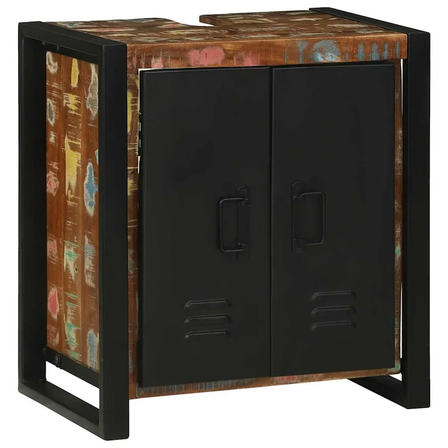 Ensemble de mobilier de salle de bain 2 pcs Bois Recyclé Solide - 5