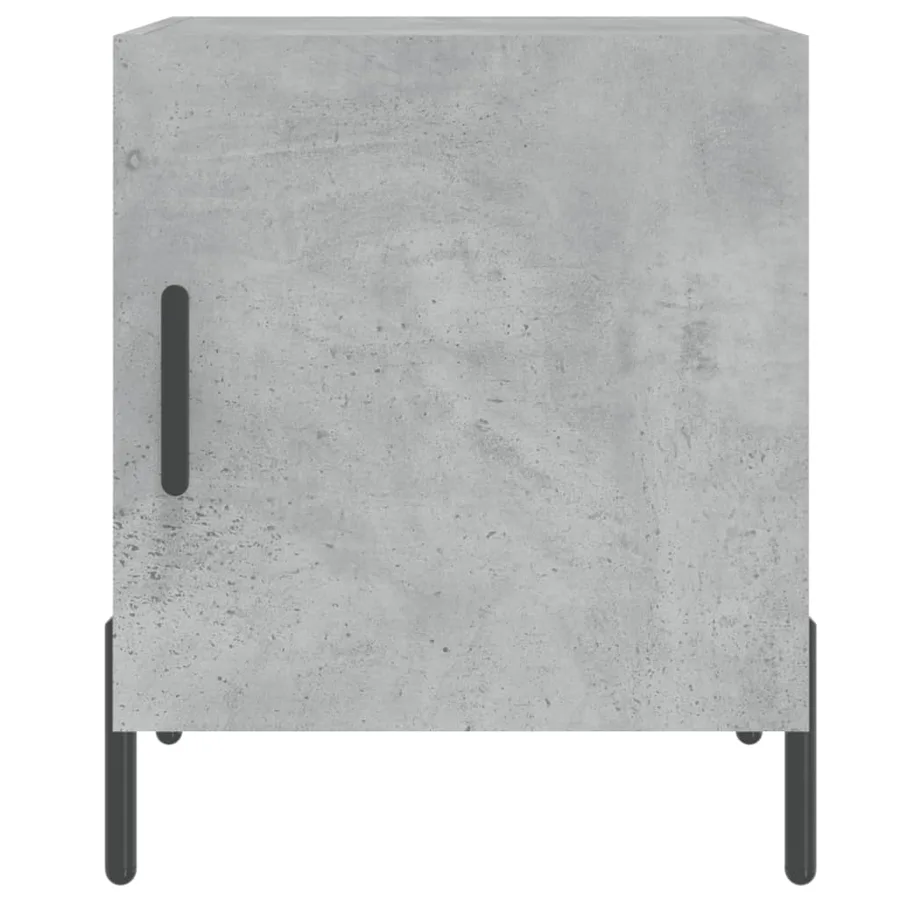 Tables de chevet 2 pcs gris béton 40x40x50 cm bois d’ingénierie - 6