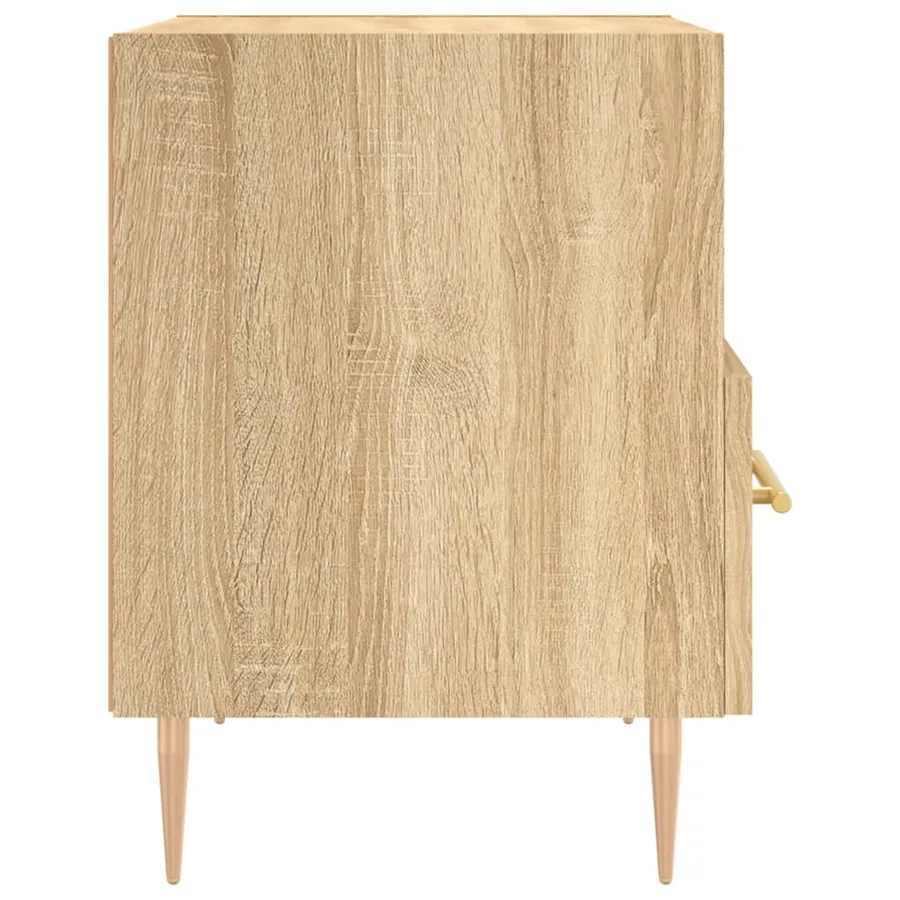 Tables de chevet 2 pcs chêne sonoma 40x35x47,5 cm - 8