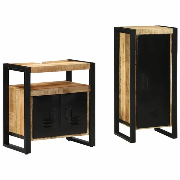 Ensemble de mobilier de salle de bain avec tiroir 2 pcs
