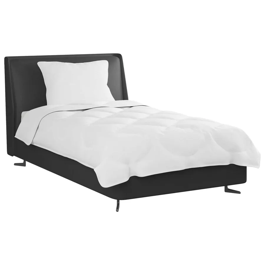 Ensemble de Duvet avec oreiller 2 pcs Blanc Microfibre - 3