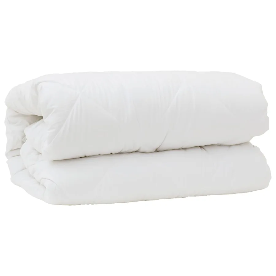 Couette avec oreiller 3 pcs Blanc Microfibre - 4