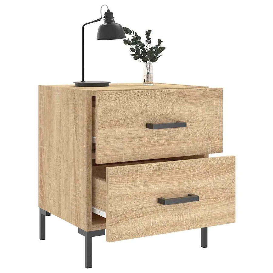 Tables de chevet 2 pcs chêne sonoma 40x35x47,5 cm - 3